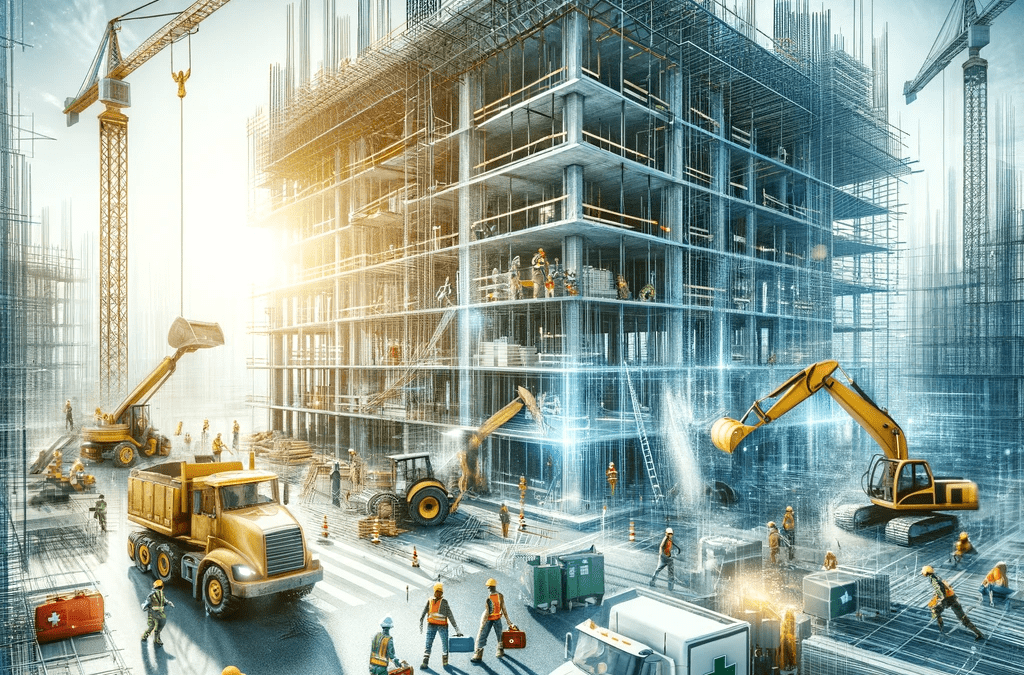 Construction Site With Different People
